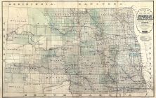 North Dakota 1892 State Map 17x26, North Dakota 1892 State Map